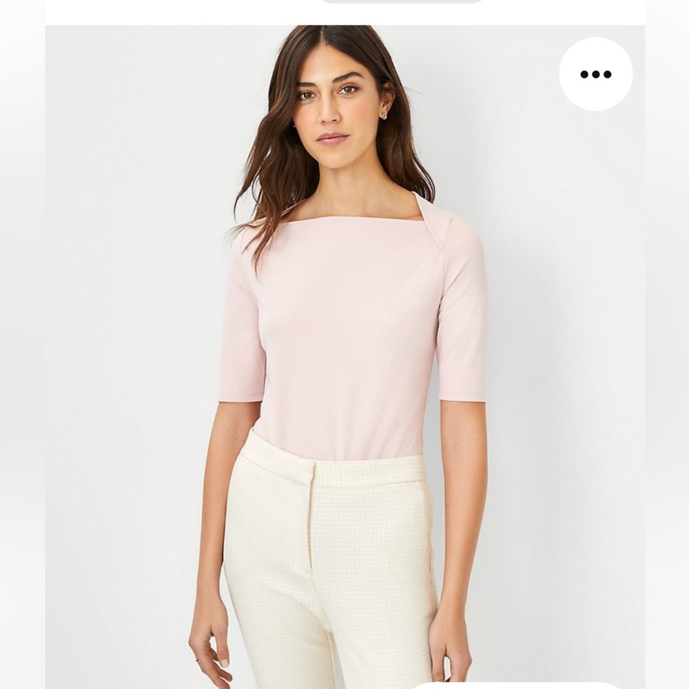Ann Taylor Blush Pink Blouse